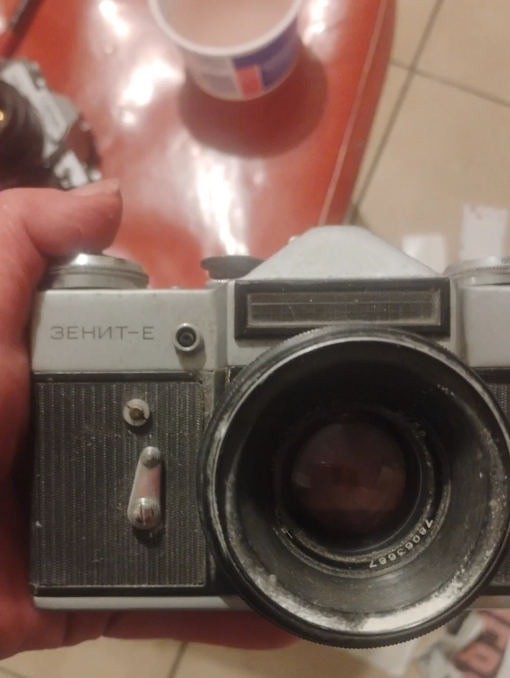 35mm Film Camera - Silver and Black